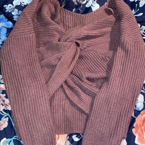 Twisted Back Sweater